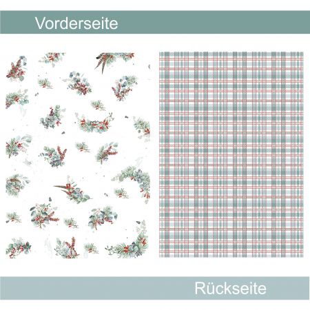 Weihnachtszweige klein - Designpapier